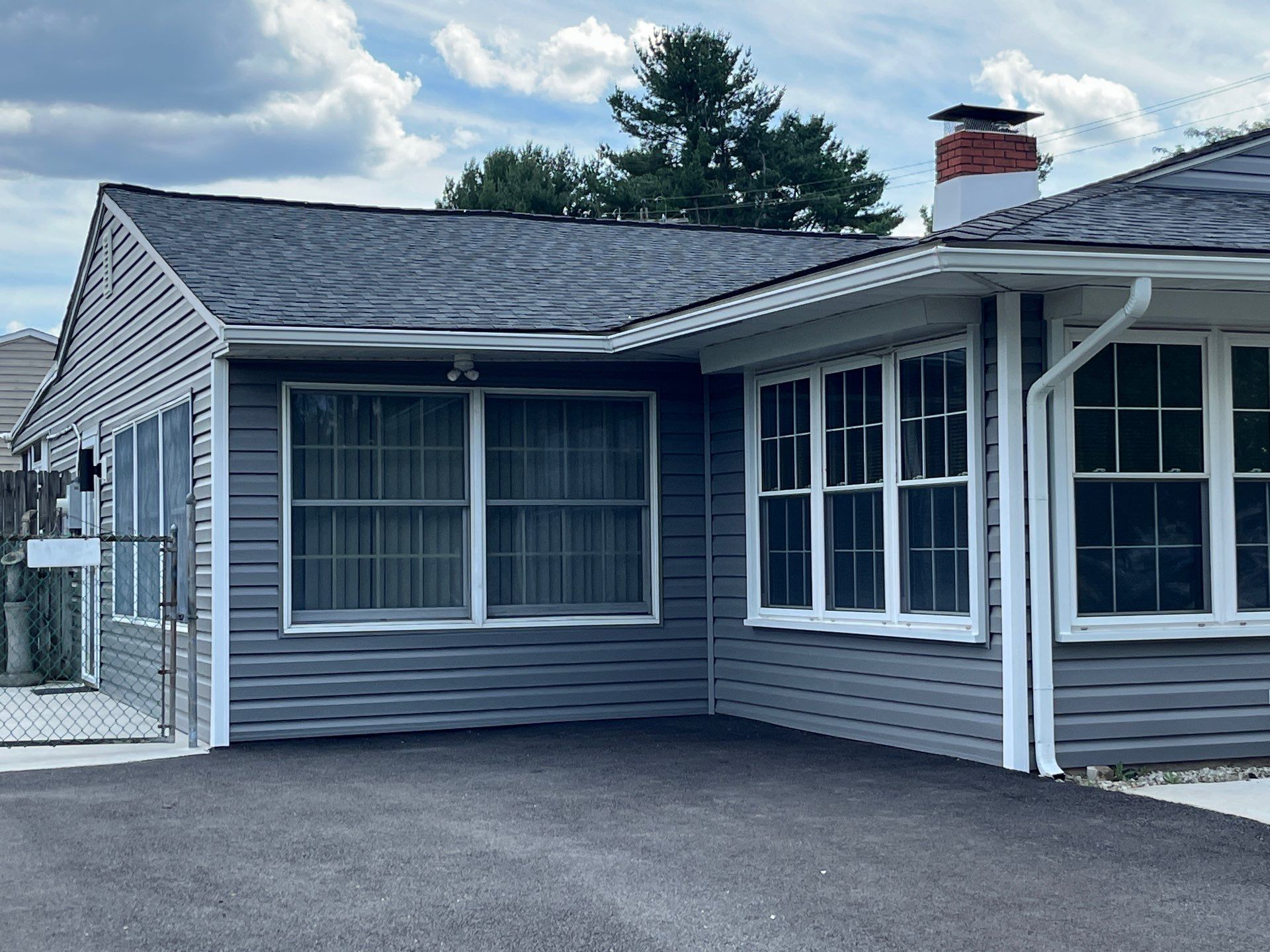 Finished project of full siding and trim replacement in Newark DE