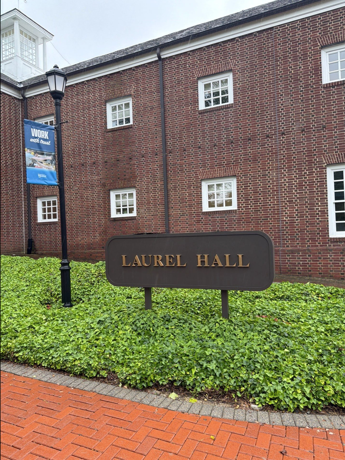 Exterior renovation of Laurel Hall at the University of Delaware in Newark