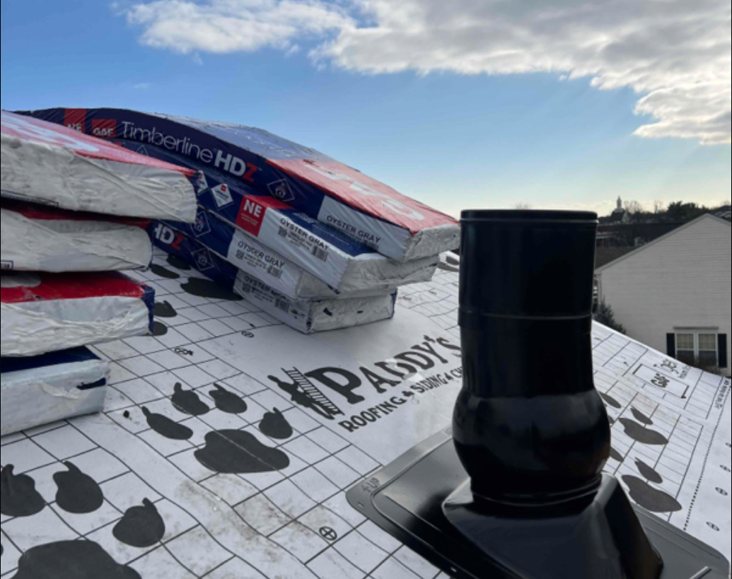 Roof underlayment installation in Newark DE by Paddy's